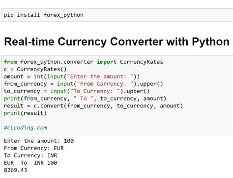 Real Time Currency Converter in Python .